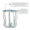 thumbnail image 4 of Oksana Round Glass and Metal Accent Side Table, Silver Octopus Legs, 4 of 17