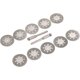 thumbnail image 4 of 10 Pack 22mm Perforated Mini Cutting Discs, Diamond, Cutting Discs, Ann Arbor Rods, 4 of 5