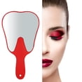 thumbnail image 2 of Espejo de mano Dental aleatorio, espejo de mano con forma de diente Molar con mango para salón de oficina Dental, peluquería y belleza, 2 of 8