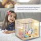 thumbnail image 5 of DIY Hut 3D Casa de muñecas de madera Kit de juguetes de montaje manual para niños Regalos de cumpleaños JShteea libre de BPA, 5 of 8