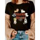 thumbnail image 1 of A Stylish New Casual Women'S T-Shirt for 2025, Featuring a Printed Design with Short Sleeves and a Round Neck, 1 of 6