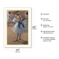 thumbnail image 2 of The Dance Studio - From an Original Color Painting by Edgar Degas c.1880 - Fine Art Matte Paper Print (Unframed) 30x44in, 2 of 4