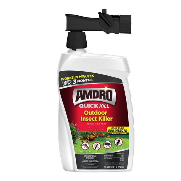 Amdro Quick Kill Outdoor Insect Killer, Kills Over 500 Insects; 32 oz