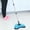 Sky Bule, variant on Hand Push Sweeper with 2 Corner Brushes, Dry Sweep & Wet Drag 2-in-1 Sweeper, Home Sweeping Mopping Machine for Bed Bottom, Sofa