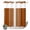 Orange, variant on Small Stall No Hook Shower Curtains Burnt Orange White Stripe Waterproof Shower Curtain Set Modern Rustic Vertical Striped Bath Curtains for Bathroom Decor with See Through Top Window 36x72 Inch