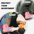 thumbnail image 4 of Naloa Rainbow Glitter 2Pcs Anti-Kick Back Seat Cover Kick Mat, Car Seat Protector with 3 Storage Pockets, 4 of 8