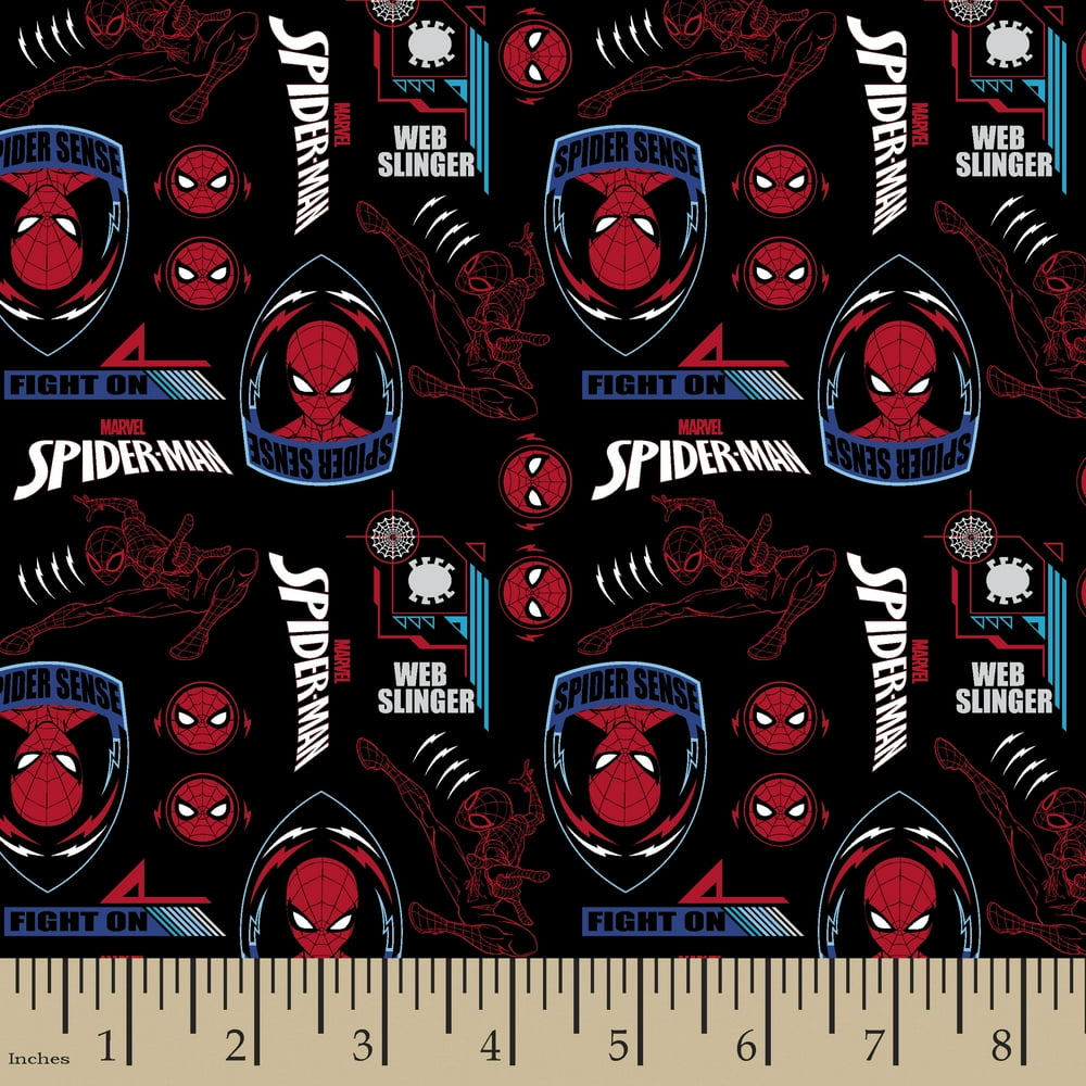 Marvel Spiderman  Slinger 1 Yard Precut Fabric