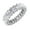 White Gold, variant on Jasmine - 6 Carat Oval Cut Diamond Eternity Band
