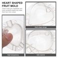 thumbnail image 6 of Tineasur Fruit Shaping Tool White PC 5Pcs Heart Design for Fruit Vegetable Shaping Molds, 6 of 8