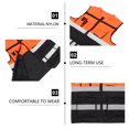 thumbnail image 3 of BESTYASH Cycling Vest Men Nylon Orange Red 1Pack High Visibility Gear, 3 of 6
