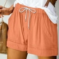 thumbnail image 2 of Clearance Sales Shorts for Women 2024 Drawstring High Waisted Summer Bermuda Shorts Soft Trendy Lounge Shorts Beach Vacation Shorts, 2 of 5