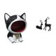 thumbnail image 5 of Elegante juego de figuras de resina de gato y ciervo para sala de estar, dormitorio, mesa, centro de mesa, adorno de escritorio, escultura decorativa, 5 of 8