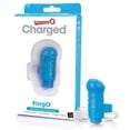 thumbnail image 1 of Screaming O - Charged FingO Vooom Mini Vibrator, Blue, 1 of 7