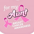 thumbnail image 4 of Inktastic For My Aunt Breast Cancer Awareness Boys or Girls Baby Bib, 4 of 4