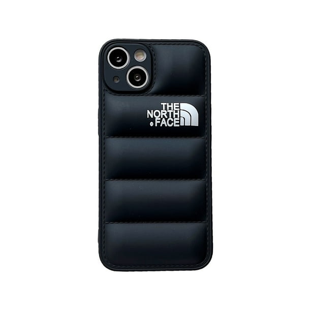 3D Wavy The North Face Down Jacket Phone Case For iPhone 13 12 11 XR XS PROMAX soft Liquid Silicone cover