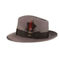 thumbnail image 2 of Scala Men's Classico New Yorker Wool Felt Snap Brim Fedora Hat, 2 of 5