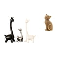 thumbnail image 1 of Estatua de alce y ciervo,Estatua de jirafa de cerámica,adorno moderno para decoración del hogar,Figura de escritorio,Estatua de gato,linda estantería,escritorio,decoración del hogar,Figura, 1 of 8