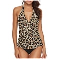 thumbnail image 1 of asdoklhq Plus Size Swimsuit for Women,Two-piece Leopard Print Bikini Swimsuit Beachwear Bathing Suit Snake Skin, 1 of 1