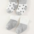 thumbnail image 5 of Unisex Baby Terry Socks 5-Pack for Baby boy and girl 0-12 Months Warm Cotton Socks, 5 of 6