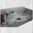 thumbnail image 6 of Abstract Soft Flannel Fleece Throw Blanket, Daisy Flowers in Different Featured Framed Saturated Image, Cozy Plush for Indoor and Outdoor Use, 50" x 60", Avocado Green Turquoise, by Ambesonne, 6 of 6