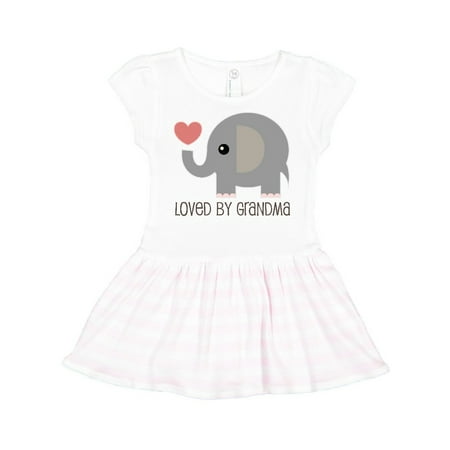 

Inktastic Loved By Grandma cute grandchild Gift Toddler Girl Dress
