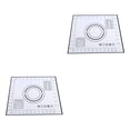 thumbnail image 2 of Wosthever Biscuit Silicone Kneading Mat with Scales Pad Rolling Bakeware Kitchen Bakery Restaurant Sheet Accessories negro 26x29cm 2Conjunto, 2 of 6