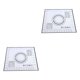 thumbnail image 3 of Monstrate Cookie Dessert Pastry Non-stick Silicone Kneading Portable Restaurant Pad Kitchen Rolling Mat Bakery Baking Tool negro 26x29cm 2Conjunto, 3 of 6