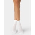 thumbnail image 4 of No nonsense Women's Soft & Breathable Cushioned Mini Crew Socks 3 Pair Pack, White, One Size, 4 of 7