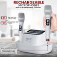 thumbnail image 4 of Sistema receptor Pyle UHF de micrófono inalámbrico Bluetooth, 4 of 8