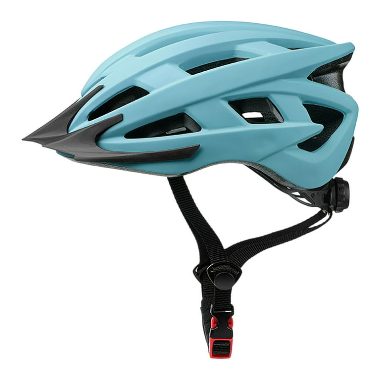bike helmet woman blue Odoland Adults with Removable Magnetic Sun Visor, Adjustable Dial Fit Bicycle Cycling Helmet for Mountain Road Bike, Certified Lightweight MTB Ebike Helmet for Men Women, Aurora road adventure or just a relaxing spin Sky Blue Bike Helmet for