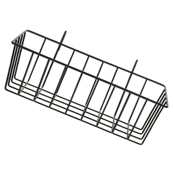 Hanging Wire Baskets Kitchen Storage Shelf Filter Rack Bathroom Black