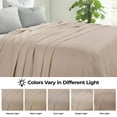thumbnail image 4 of Superior Jena Cotton Textured Chevron Woven Blanket, Full/Queen, Khaki, 4 of 13