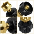 thumbnail image 6 of Propane Refill Adapter LP Gas 1 lb Cylinder Tank Coupler Universal for QCC1 Propane Tank and Throwaway Disposable Tank Bottle-100% Solid Brass, 6 of 9