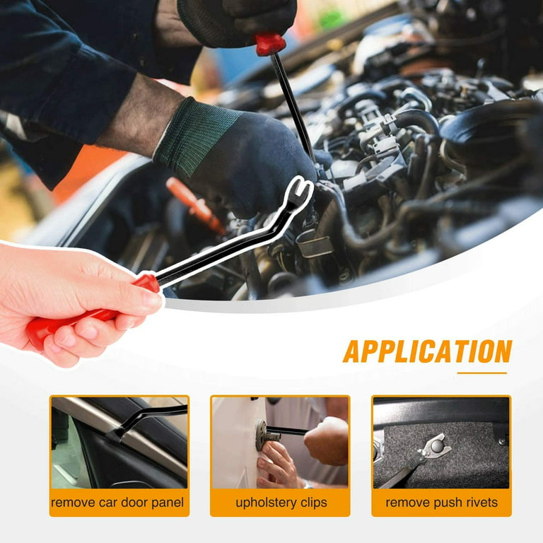 415 Pieces Car Retainer Clips & Fasteners Kit + 6 Pry Tools - PRECIVA 