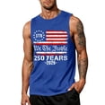 thumbnail image 2 of LNZGNM Men's Graphic Tank Tops Big and Tall 4th of July Shirt USA Flag Muscle Sleeveless Tank Tops Casual Memorial Day Tee Tops,Blue XL, 2 of 3