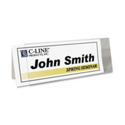 C-Line Products- Inc. Name Tent Holder- 11-.17in.x4-.31in.- Clear