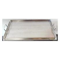 32" x 17" Stainless Steel Flat Top Comal Griddle for BBQ Stove or Grill, Large Outdoor Cooking Plancha Plate