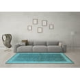 thumbnail image 3 of Ahgly Company Indoor Rectangle Oriental Light Blue Industrial Area Rugs, 5' x 7', 3 of 4