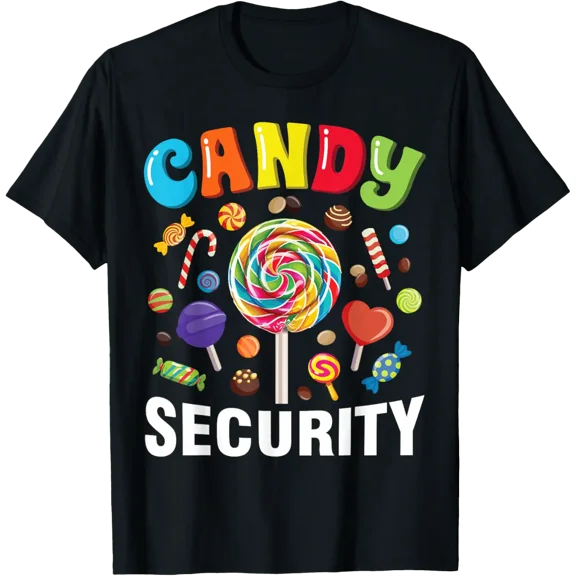 Candy Security Funny Halloween Costume T-Shirt tee
