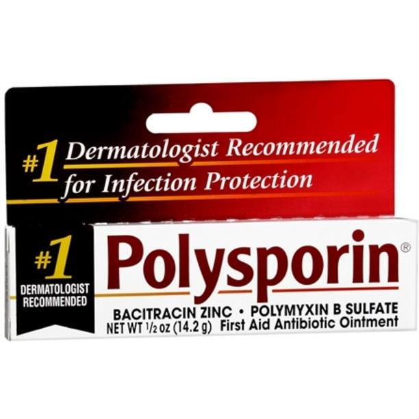 Polysporin First Aid Antibiotic Ointment 0.50 oz (Pack of 2) Walmart