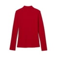 thumbnail image 2 of French Toast Girls School Uniform Long Sleeve Picot Collar Interlock Polo Shirt, Sizes 4-20 & Plus, 2 of 8