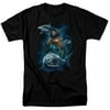 Aquaman Movie Swimming With Sharks S/S Adult 18/1 T-Shirt Black
