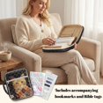 thumbnail image 4 of Pzuqiu Cats Bible Cover Books Covers for Women Quilted Bible Case Large Bibles Cover with Handle and Front Pocket Carrying Case Study Supplies Accessories with Tags&Bookmark, 4 of 7
