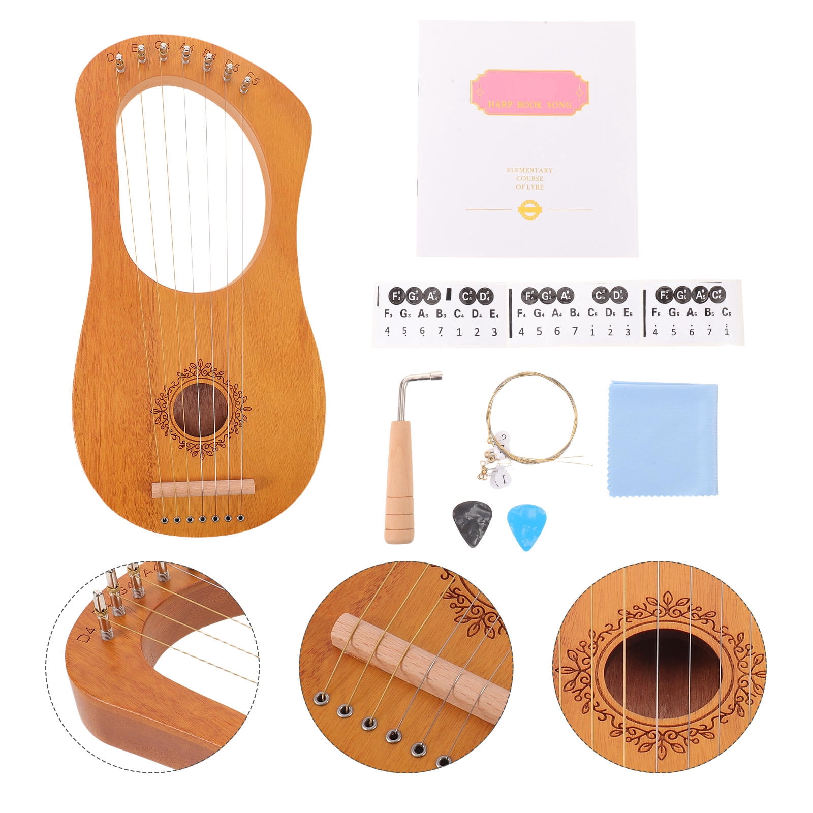 Schoenhut 15 String Harp w/ bench - Walmart.com