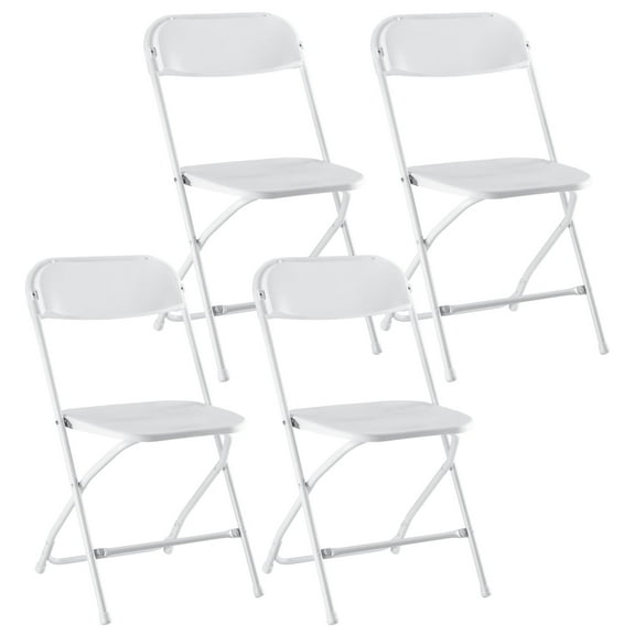 CONCETTA 4 Pcs Plastic Folding Chair Indoor Outdoor Activity Chair Lightweight Folding Chair