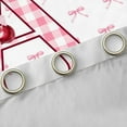 thumbnail image 4 of Feelyou Buffalo Initial Letter Black Out Curtains for Kids, Kawaii Pink Ribbon Bow-tie Curtains Pack of 2 (42x63 Each), Monogrammed A Bedroom Curtains, Curtains and Drapes Decor, 4 of 6