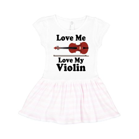 

Inktastic Violin Music Gift Love Gift Toddler Girl Dress