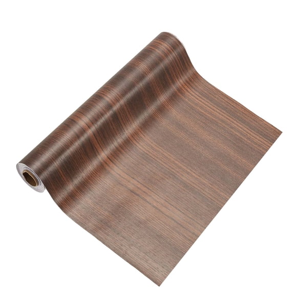 Uxcell Wood Grain Tape Self-Adhesive Wood Texture Repair Tape Wooden Effect Patch Ebony 12" x 32 ft