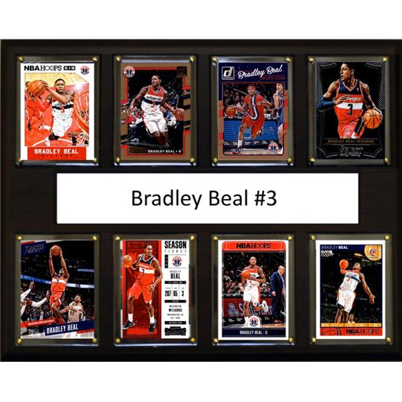 C&I Objets de Collection 1215BEAL8C NBA 12 x 15 Po Bradley Beal Washington Wizards Plaque de 8 Cartes