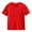 Red, variant on Girls Short Sleeve T Shirts Kids Solid Color Crewneck Summer Basic Oversized Tops Fashion Tees Outdoor Travel for Boys and Girls 5-14 Years